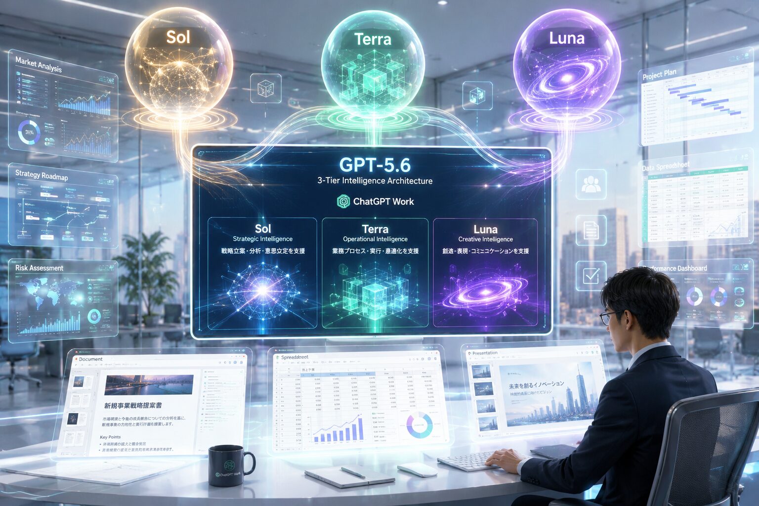 OpenAI、GPT-5.6と業務エージェント「ChatGPT Work」を提供