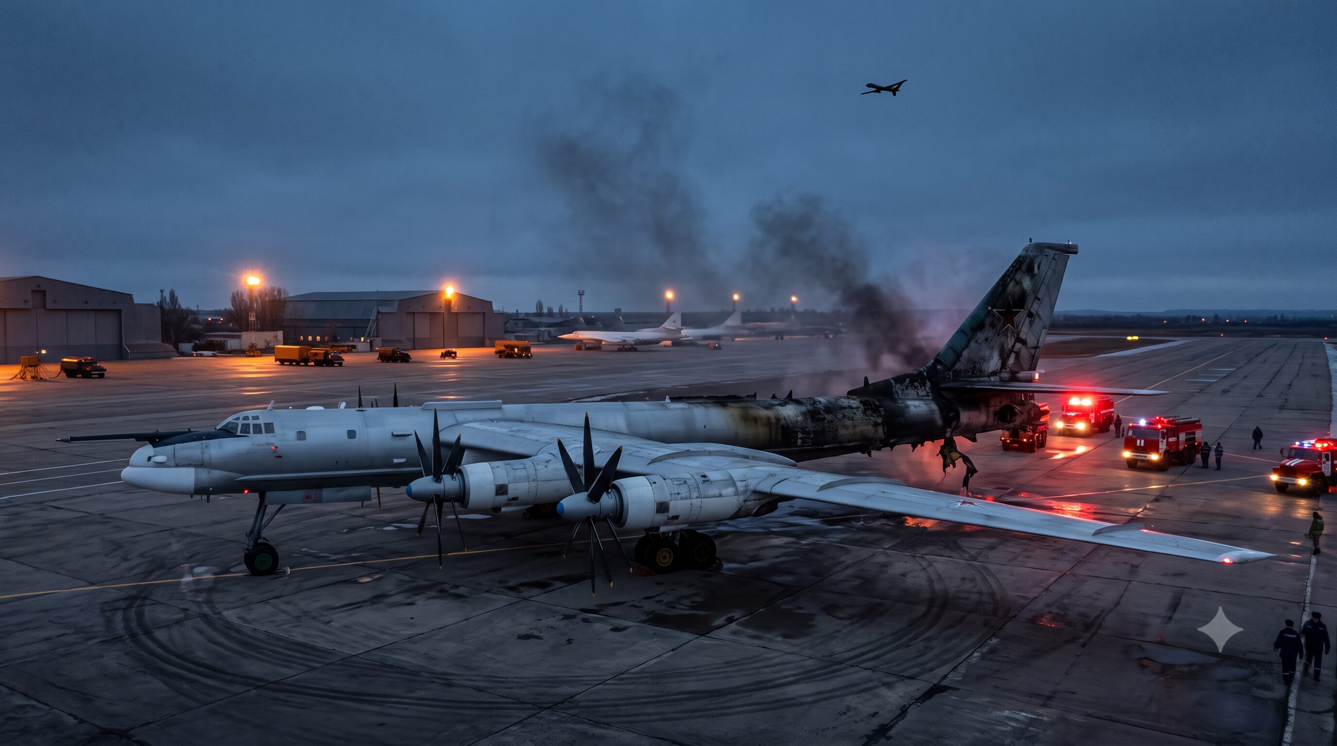 ゼレンスキー大統領、ウクライナ保安庁がロシア・エンゲリスでTu-95破壊