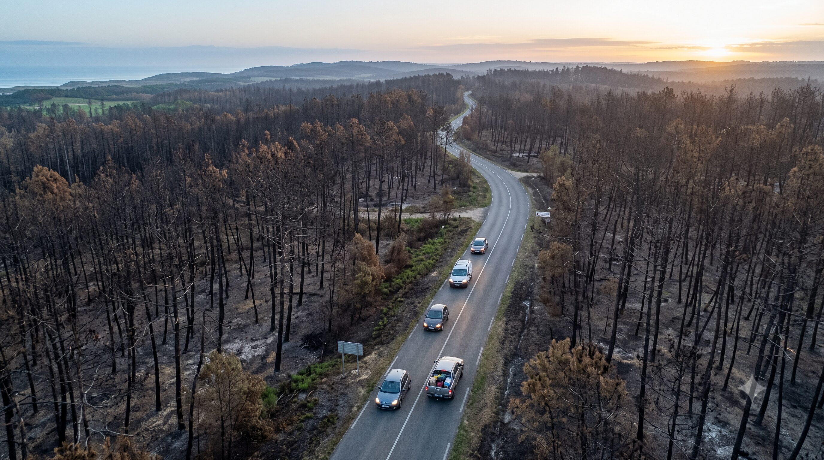 フランス・ジロンド県、山火事を鎮圧　12地区で避難命令解除、14万4000人が帰宅へ
