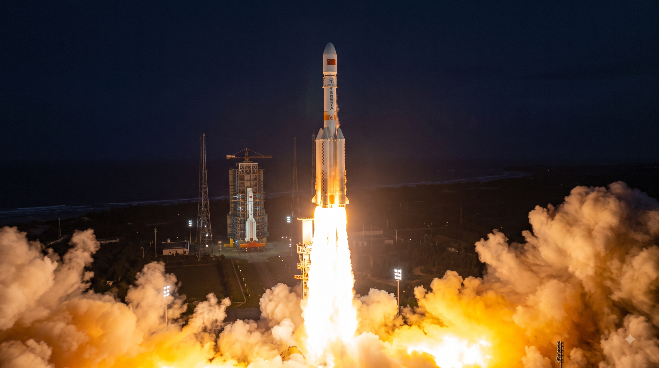 中国、長征7号Aロケットの打ち上げに失敗　通信衛星搭載、文昌で飛行中に異常