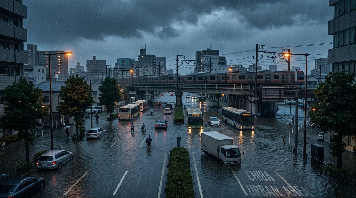 千葉県の記録的豪雨で7人死亡 成田空港に最大約7000人、鉄道や道路の混乱続く