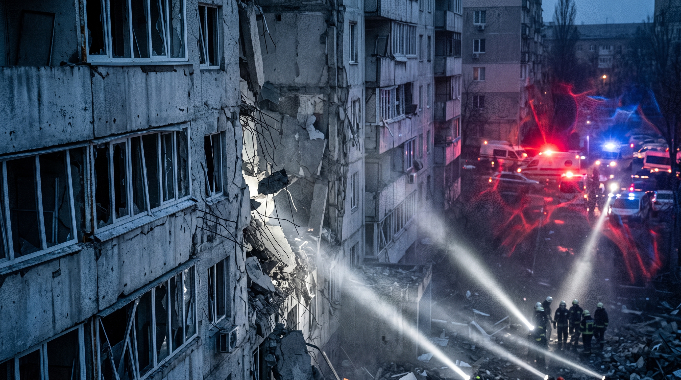 キーウでロシア軍の大規模夜間攻撃　8人死亡、33人負傷し住宅・医療・教育施設などに被害
