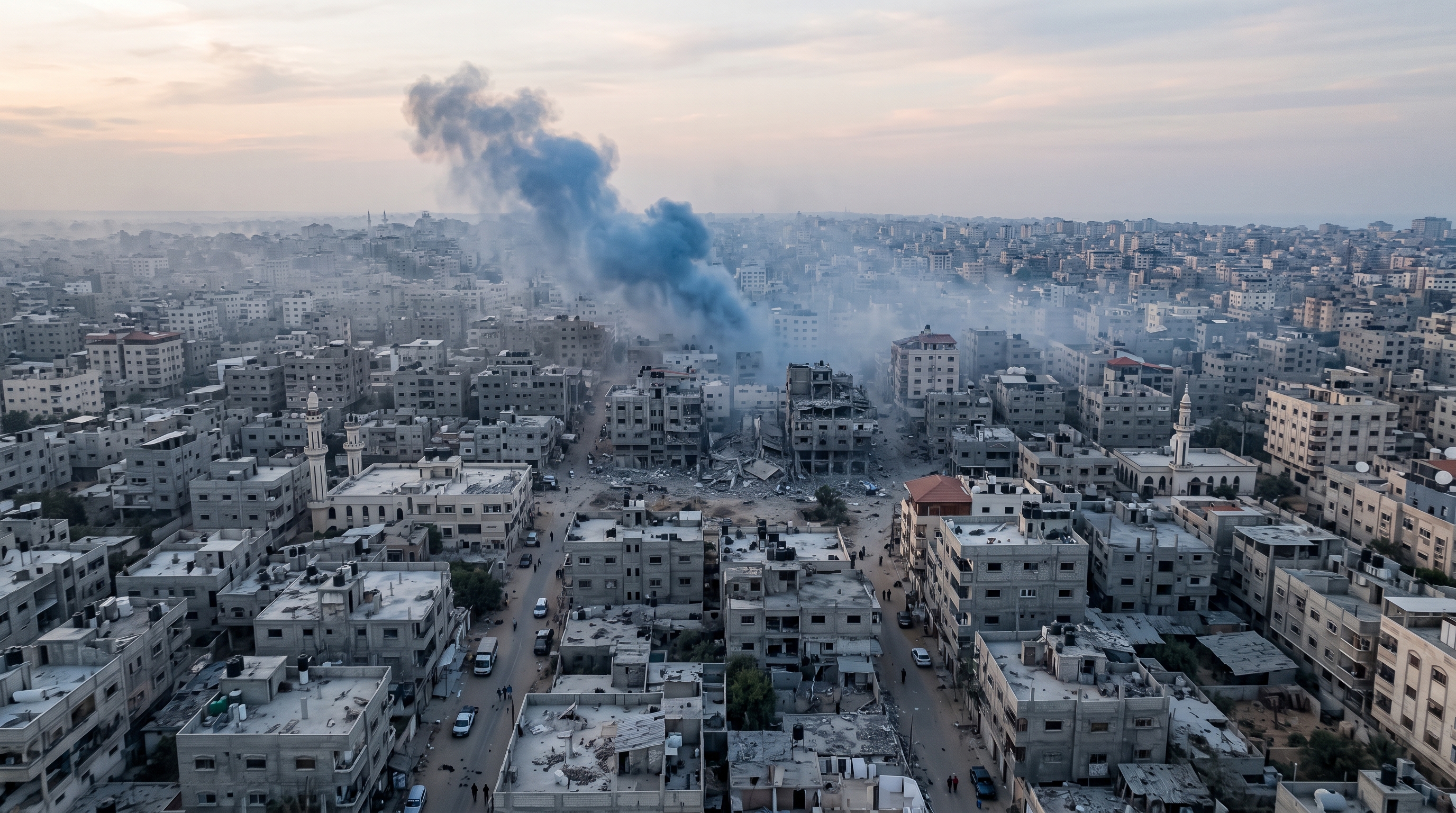 ガザ中部でイスラエル軍空爆、4歳男児含む3人死亡と民間防衛当局が発表　飛来物巡り攻撃強化を警告