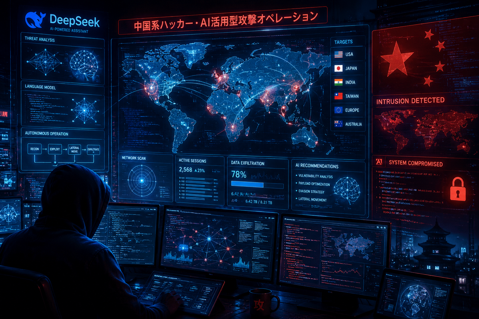 DeepSeekが中国系サイバー攻撃に利用　Grimfengxiなど3集団の事例をTeamT5が確認