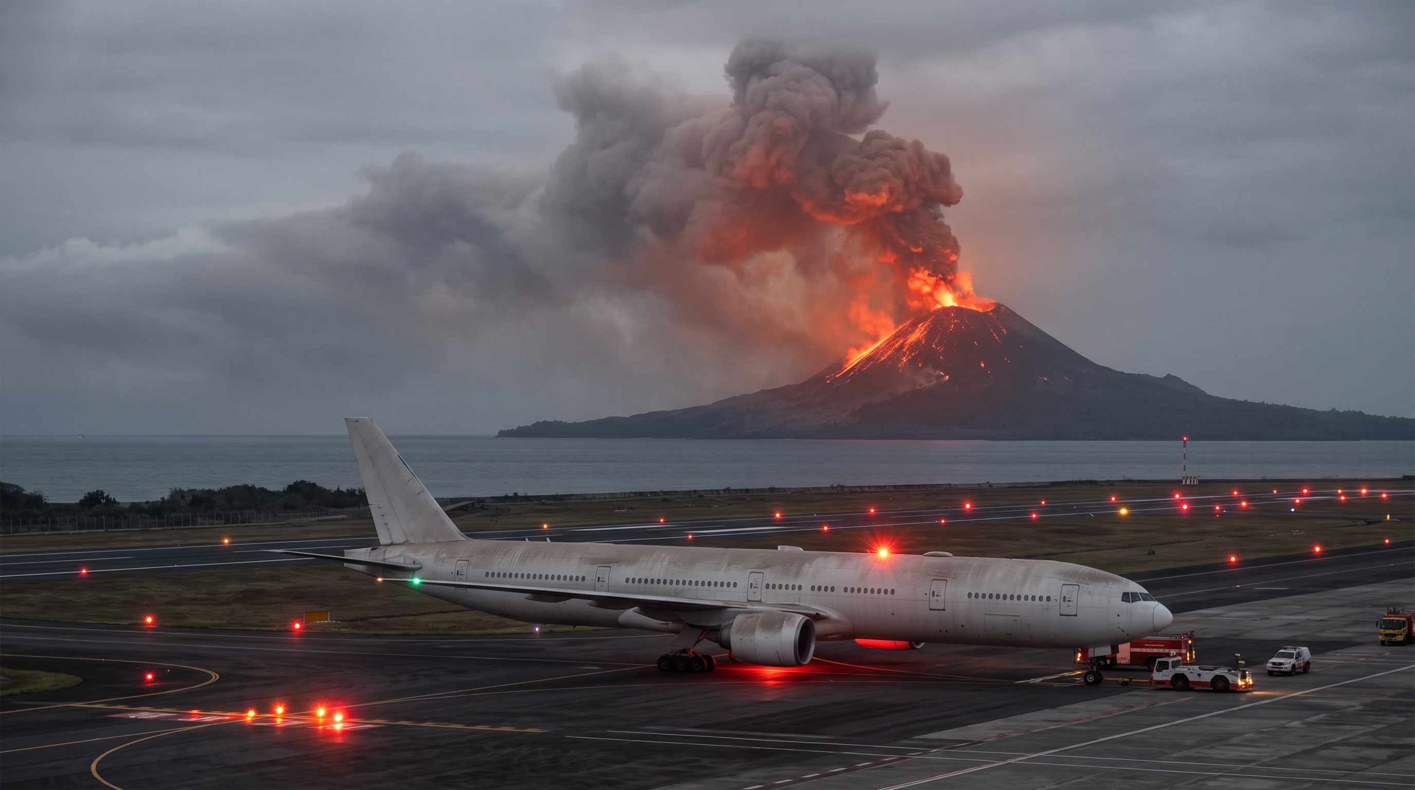 アナク・クラカタウ噴火、火山灰で航空網に混乱　4空港閉鎖を延長、約17万人に影響