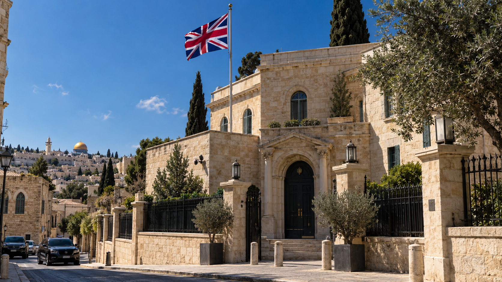 イスラエル、東エルサレムの英国総領事館閉鎖へ　入植地産品の輸入禁止に対抗