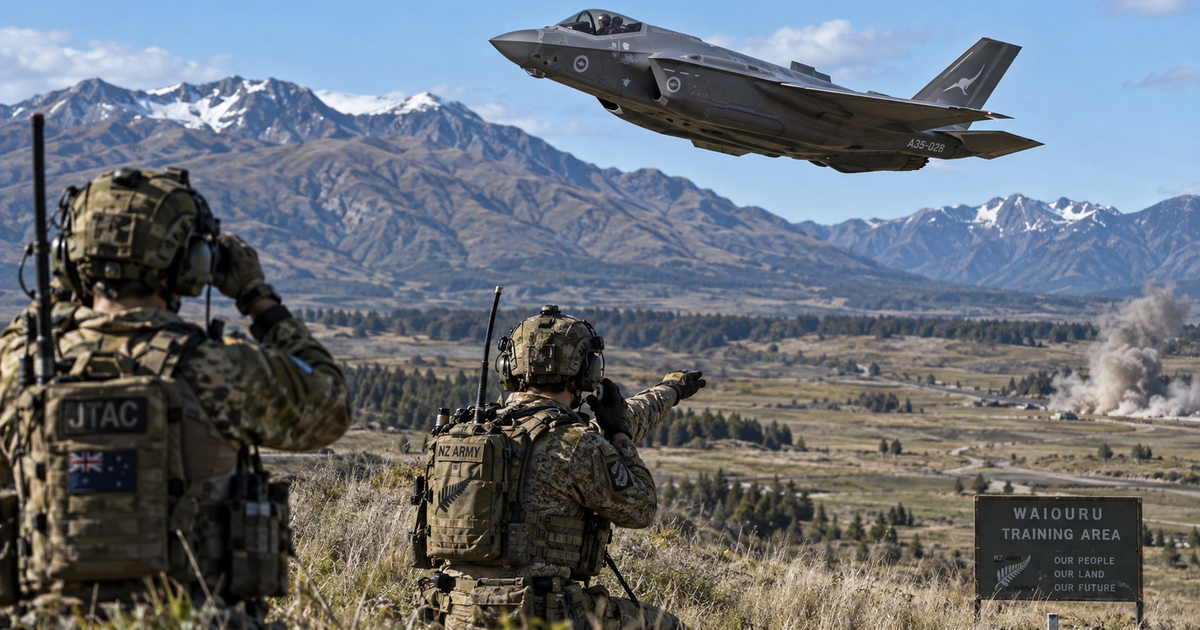 豪空軍F-35A、初のニュージーランド展開 陸軍JTACと共同訓練、2035年の
