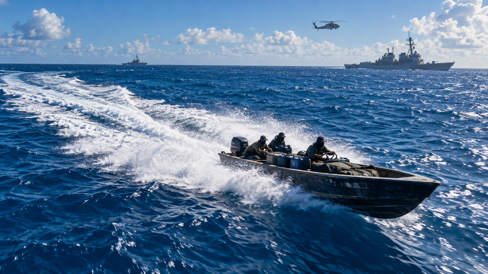 米軍、カリブ海で高速艇を攻撃　「麻薬テロリスト」3人死亡と発表、密輸関与の詳細は不明