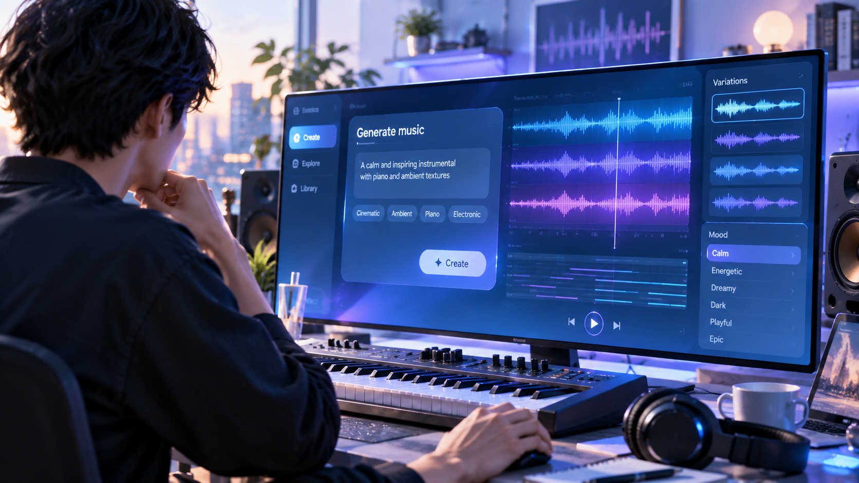 Google、音楽生成AI「Lyria 3.5」をGeminiへ展開　最長3分の楽曲生成に対応