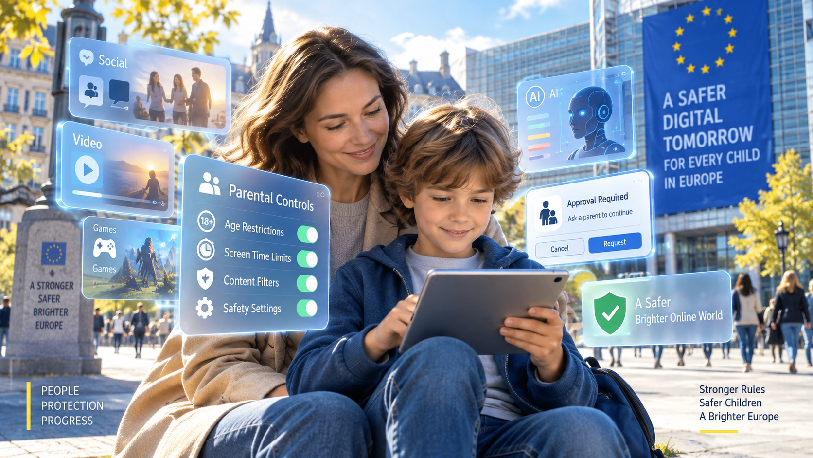 EU、子どものオンライン利用に共通年齢ルール案　13〜14歳は保護者管理アカウントを想定