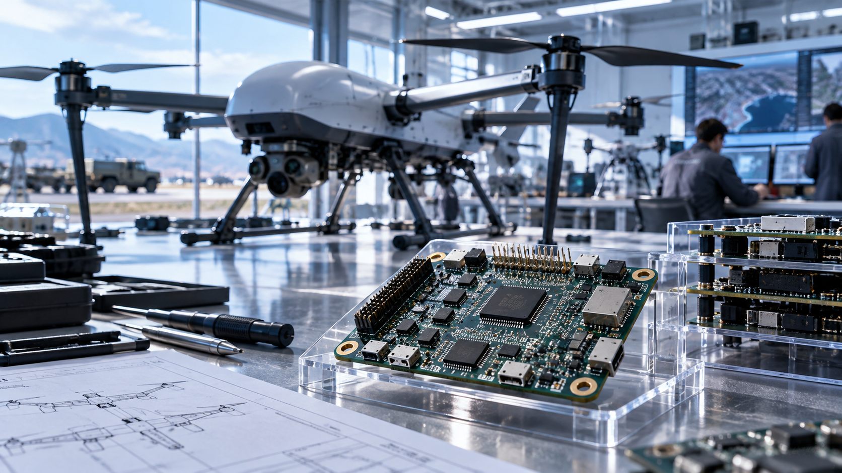 テラドローン、国産フライトコントローラー「Terra DFC」開発　防衛用ドローン向け量産体制を構築