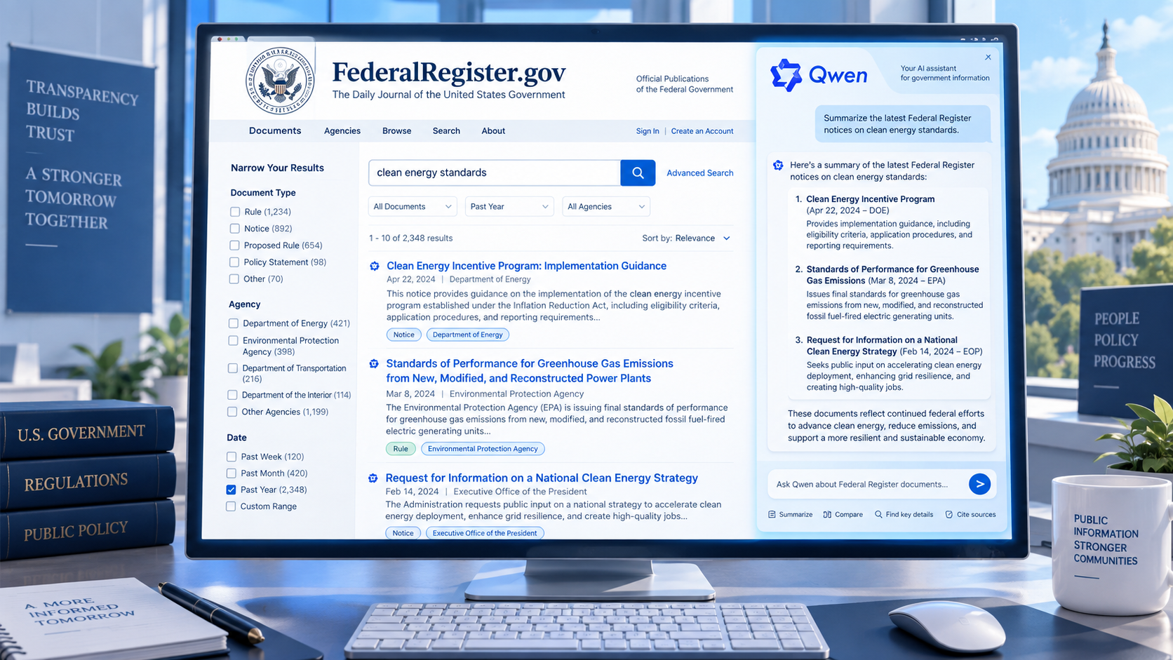 米連邦官報サイト、アリババ「Qwen」検索機能を削除　導入時期と利用形態はなお不明