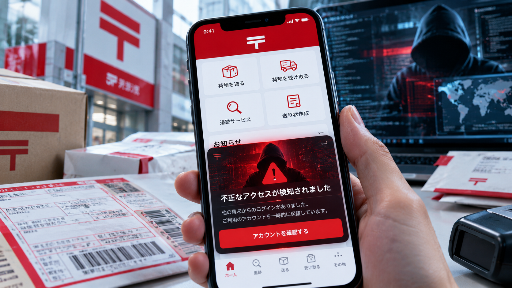 日本郵政・日本郵便、郵便局アプリへの不正アクセス公表　顧客情報69件・19名分を不正取得