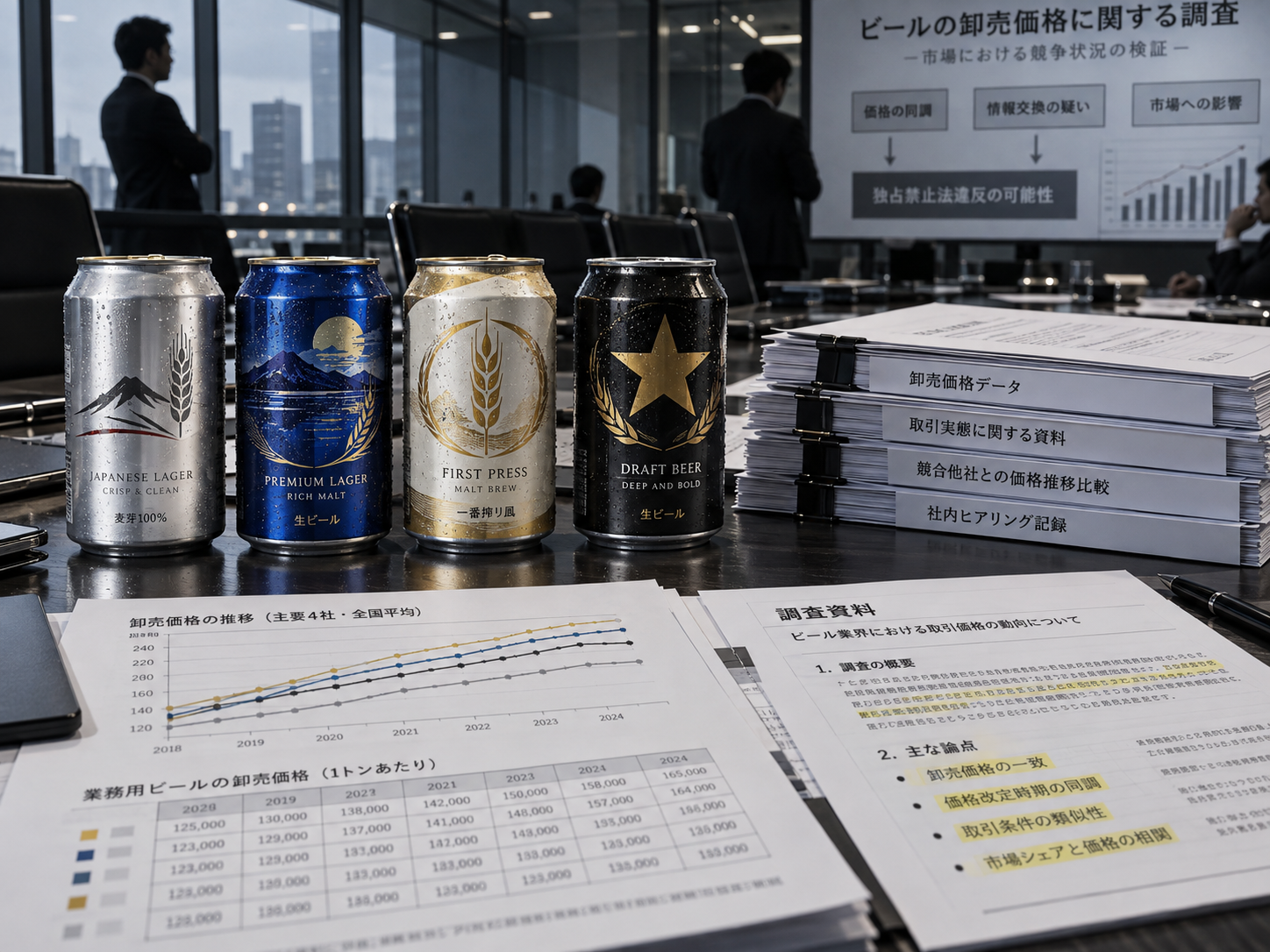 公取委、ビール大手4社を強制調査　卸向け出荷価格のカルテル疑い、刑事告発も視野