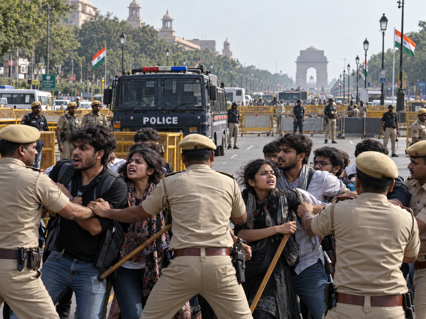 インド首都で抗議参加者7000人超拘束か　有権者名簿改訂に反発、CJP指導者3人も拘束