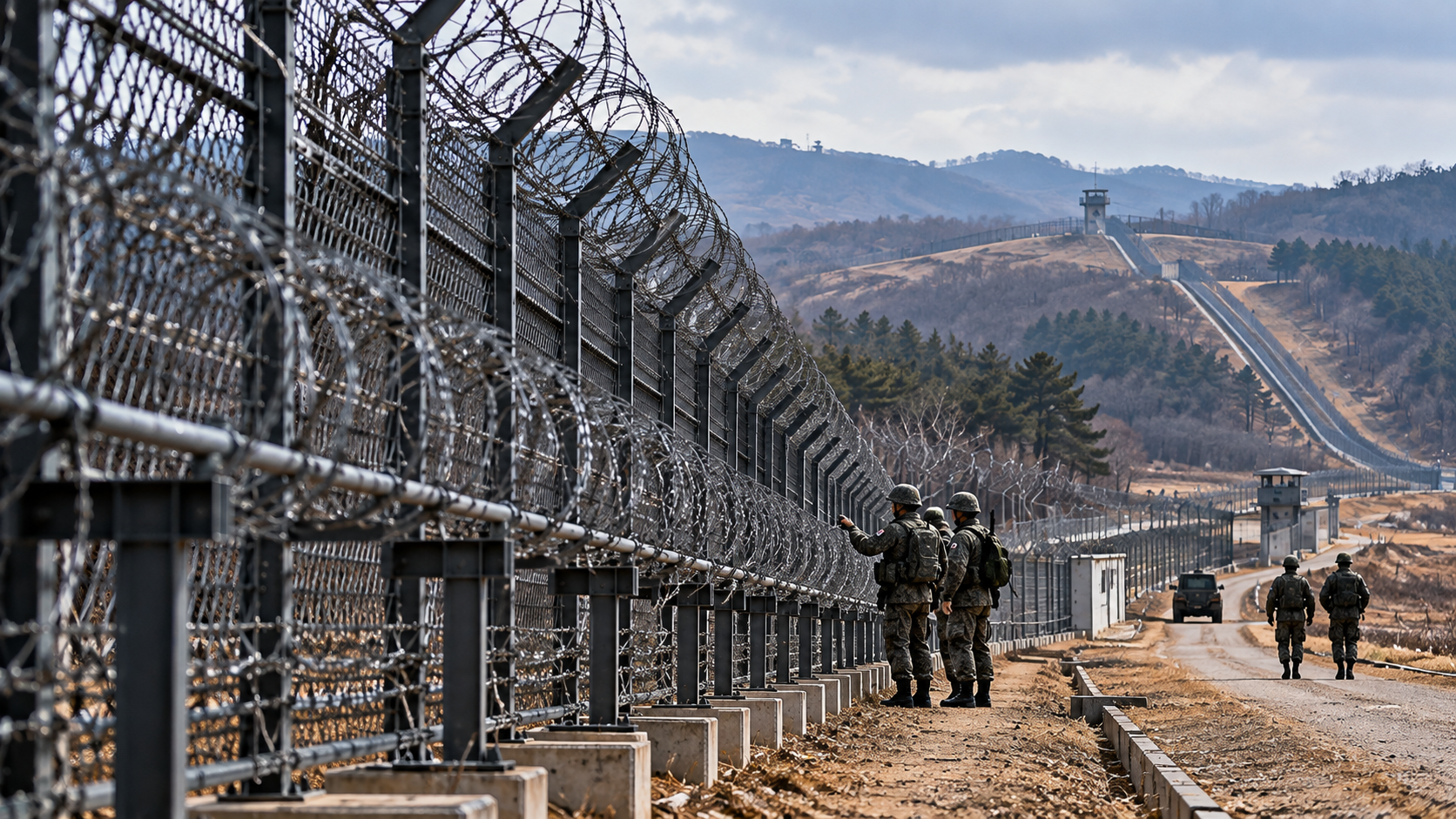 南北軍事境界線で緊張続く　北朝鮮が施設強化を進め、韓国側の越境指摘を否定
