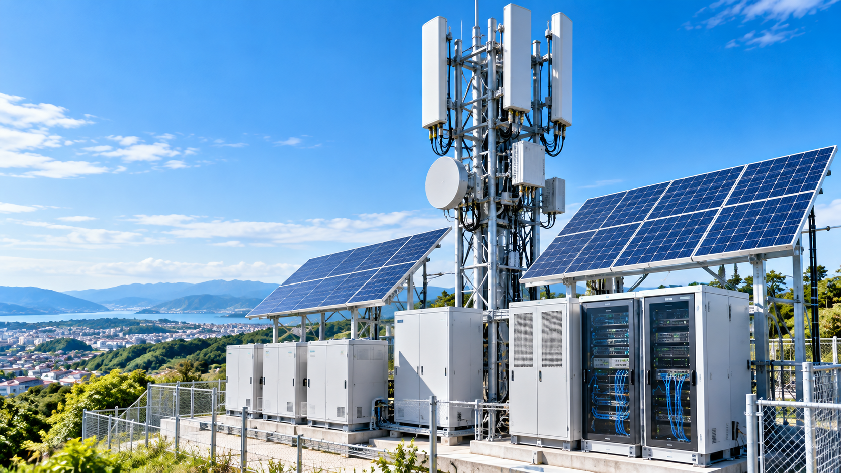 NTTドコモとNTT、基地局の通信負荷と蓄電池をAIで協調制御　再エネ活用と停電対策を検証