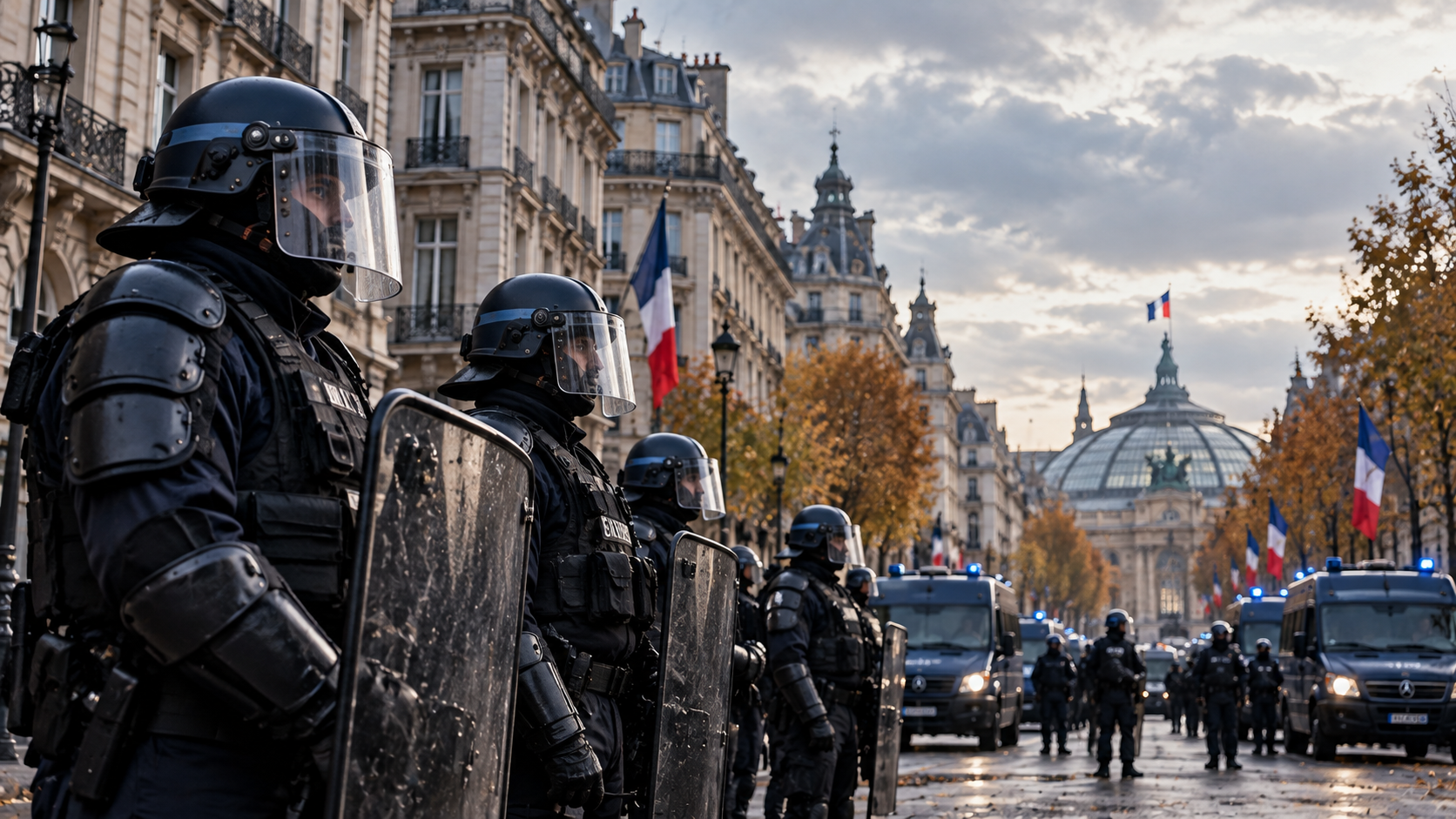 フランス、24日の大規模デモに警察官ら7万人動員へ　暴動再発を警戒し警備強化